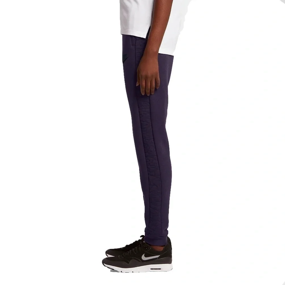 Nike Men’s Rally Pants Purple Textured Sides Jogger Medium